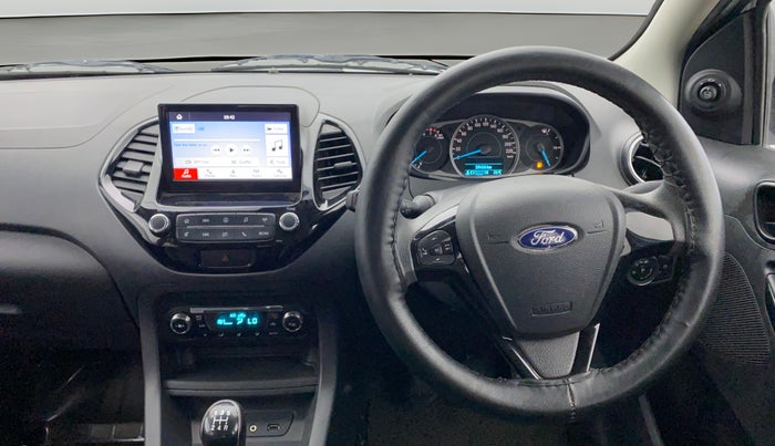 2019 Ford New Figo TITANIUM 1.2 PETROL MT, Petrol, Manual, 59,465 km, Steering Wheel Close Up