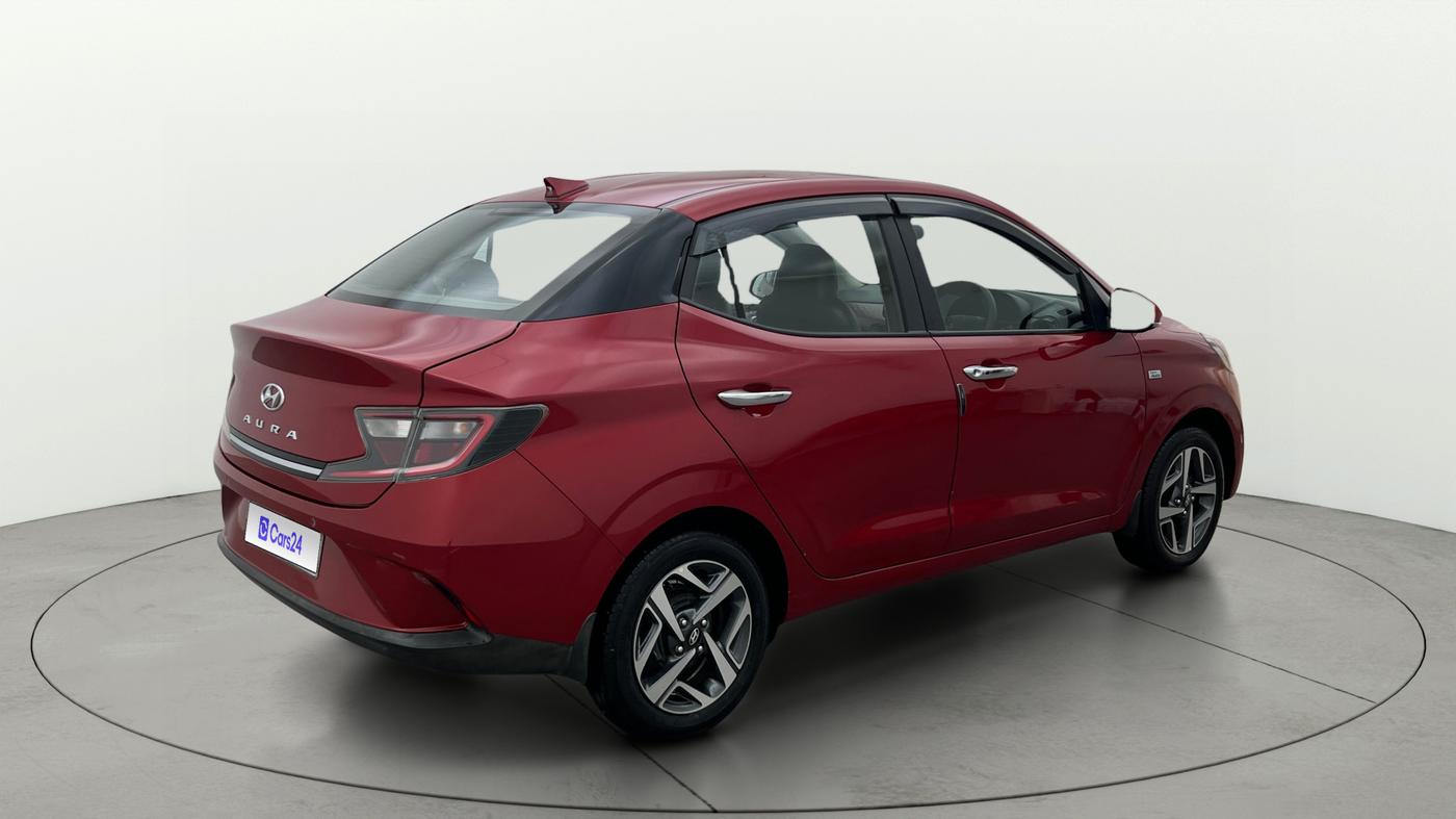 2020 Hyundai AURA SX PLUS 1.2 AMT, Petrol, Automatic, 37,944 km, Right Back Diagonal