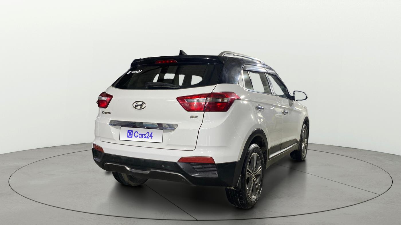 2017 Hyundai Creta SX PLUS 1.6 PETROL DUAL TONE, Petrol, Manual, 99,506 km, Right Back Diagonal
