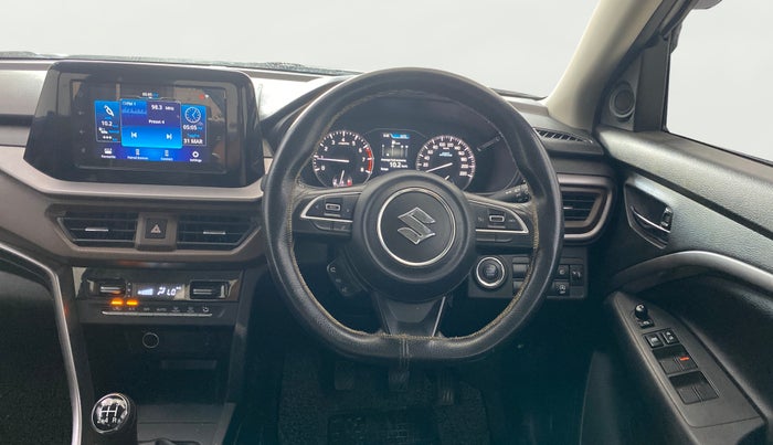 2024 Maruti BREZZA ZXI + SMART HYBRID, Petrol, Manual, 19,853 km, Steering Wheel Close Up