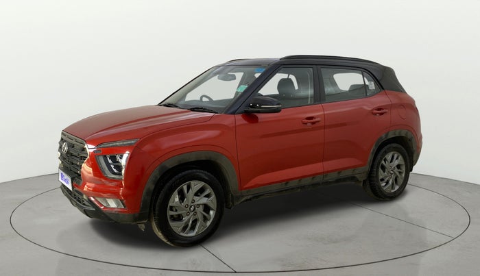 2021 Hyundai Creta SX (O) 1.4 TURBO DCT DUAL TONE, Petrol, Automatic, 29,416 km, Left Front Diagonal