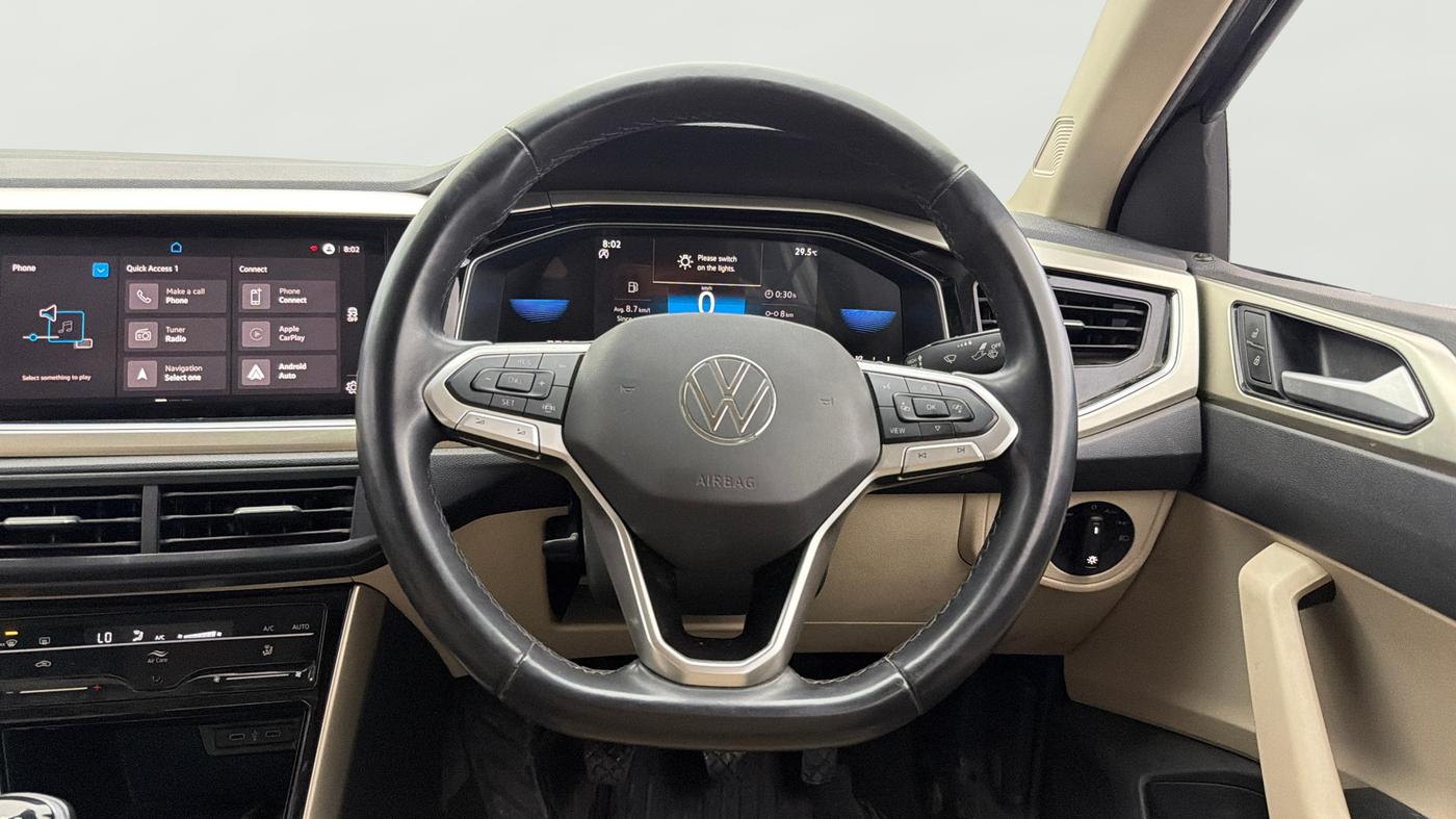 2023 Volkswagen VIRTUS TOPLINE TSI 1.0 MT, Petrol, Manual, 58,030 km, Steering Wheel Close Up