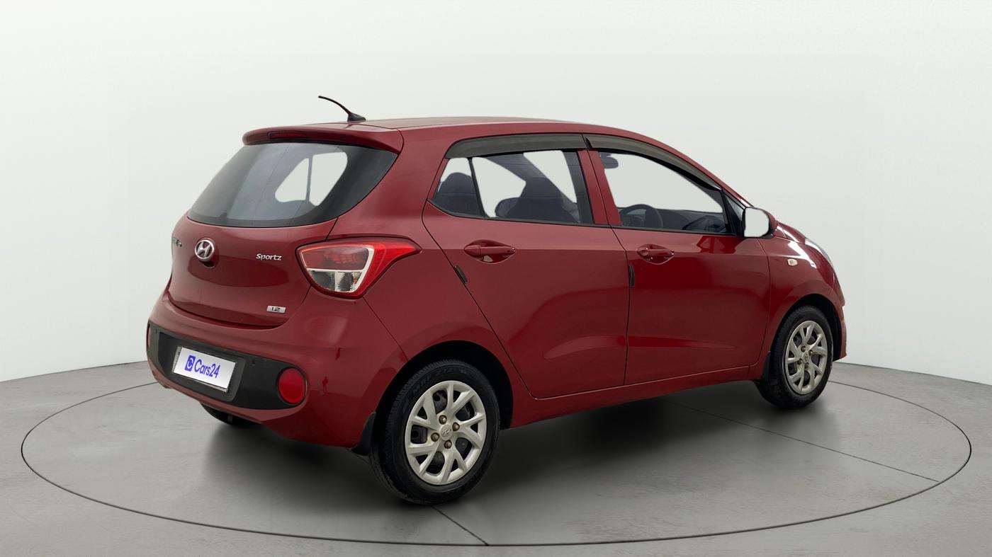 2017 Hyundai Grand i10 SPORTZ 1.2 KAPPA VTVT, Petrol, Manual, 54,249 km, Right Back Diagonal