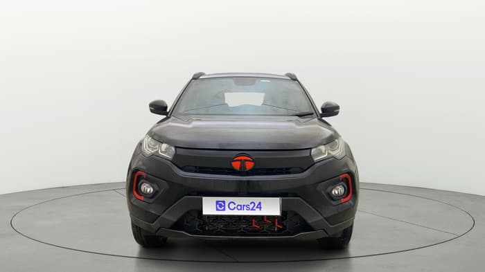 2023 Tata NEXON XZA PLUS LUX SUNROOF RED DARK PETROL, Petrol, Automatic, 25,476 km, Front