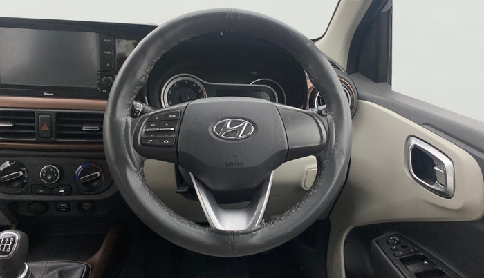 2022 Hyundai AURA SX 1.2, Petrol, Manual, 31,065 km, Steering Wheel Close Up