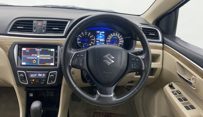 2018 Maruti Ciaz ALPHA  AT 1.5 SHVS PETROL, Petrol, Automatic, 62,174 km, Steering Wheel Close Up