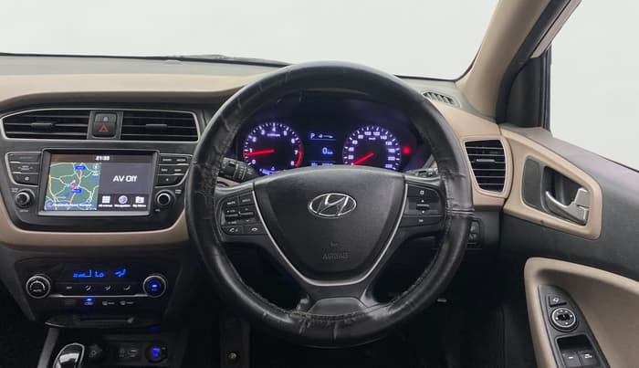 2019 Hyundai Elite i20 ASTA (O) CVT, Petrol, Automatic, 1,03,334 km, Steering Wheel Close Up