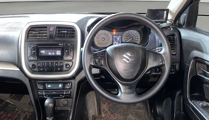 2020 Maruti Vitara Brezza VXI AT SHVS, Petrol, Automatic, 75,835 km, Steering Wheel Close Up