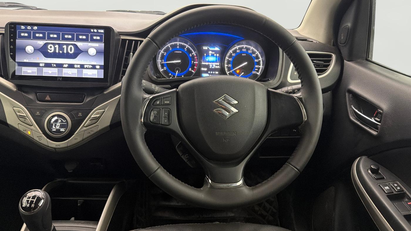 2017 Maruti Baleno ALPHA PETROL 1.2, Petrol, Manual, 49,813 km, Steering Wheel Close Up