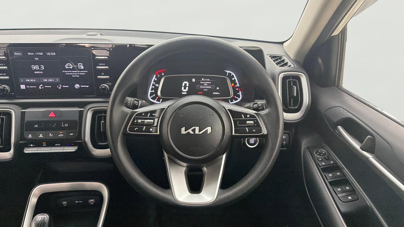 2024 KIA SONET HTK PLUS 1.0 TURBO PETROL IMT, Petrol, Manual, 27,009 km, Steering Wheel Close Up