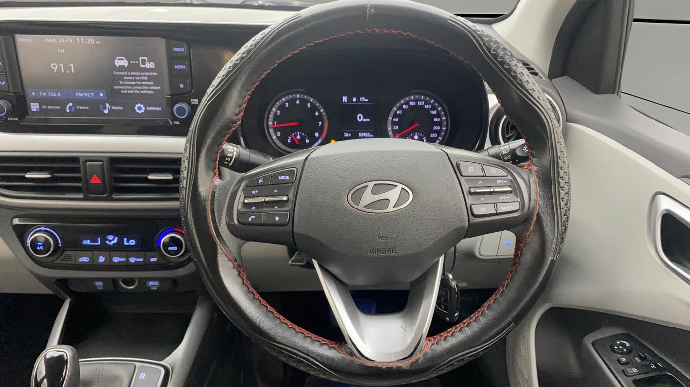 2023 Hyundai GRAND I10 NIOS SPORTZ AMT 1.2 KAPPA VTVT, Petrol, Automatic, 53,982 km, Steering Wheel Close Up