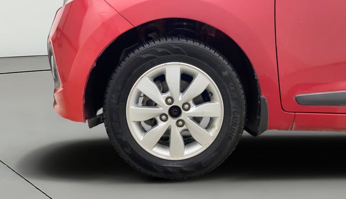 2014 Hyundai Xcent S (O) 1.2, Petrol, Manual, 1,09,221 km, Left Front Wheel