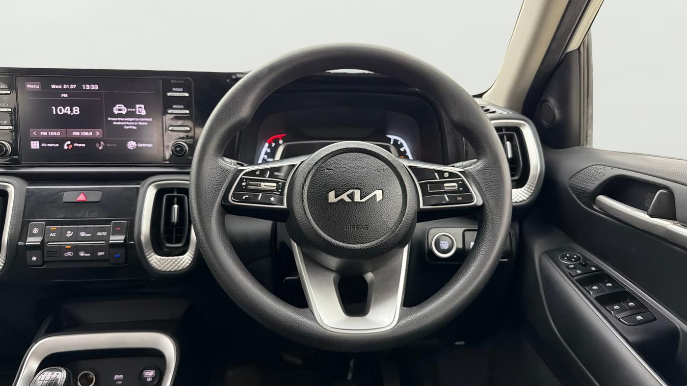 2022 KIA SONET HTK PLUS 1.0 IMT, Petrol, Manual, 41,183 km, Steering Wheel Close Up