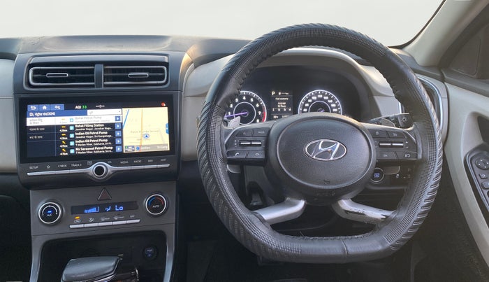 2021 Hyundai Creta SX IVT 1.5 PETROL, Petrol, Automatic, 1,17,569 km, Steering Wheel Close Up