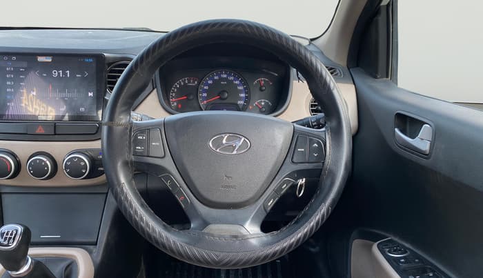 2018 Hyundai Xcent S 1.2, CNG, Manual, 1,22,642 km, Steering Wheel Close Up