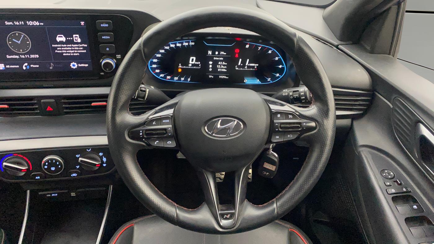 2021 Hyundai NEW I20 N LINE N6 1.0 TURBO GDI IMT, Petrol, Manual, 19,331 km, Steering Wheel Close Up
