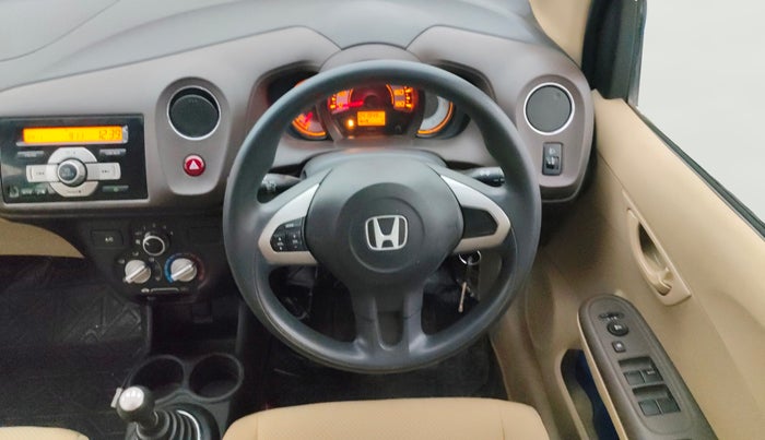 2013 Honda Brio S MT, Petrol, Manual, 41,936 km, Steering Wheel Close Up
