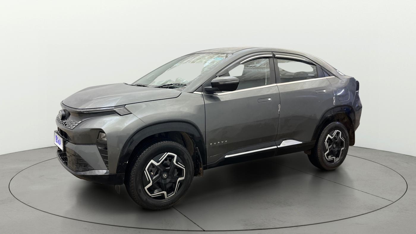 2025 Tata Curvv Pure Plus 1.2 Petrol 7DCA, Petrol, Automatic, 10,215 km, Left Front Diagonal