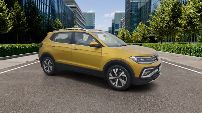2024 Volkswagen TAIGUN TOPLINE 1.0 TSI MT, Petrol, Manual, 26,581 km, Right Front Diagonal