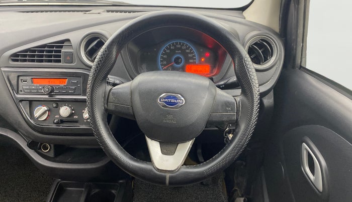 2018 Datsun Redi Go S 1.0 AMT, Petrol, Automatic, 72,608 km, Steering Wheel Close Up
