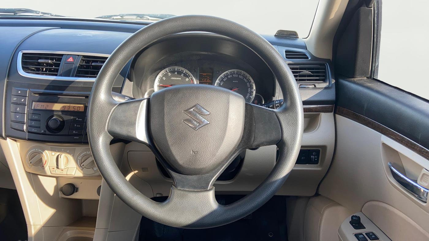 2014 Maruti Swift Dzire VXI, Petrol, Manual, 40,992 km, Steering Wheel Close Up