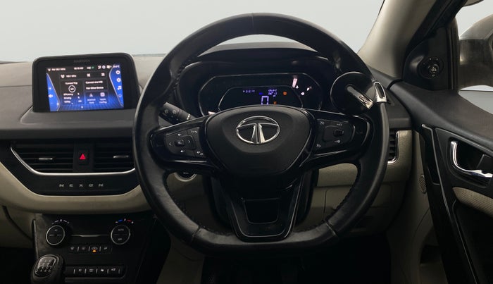 2022 Tata NEXON XZ PLUS (HS) PETROL, Petrol, Manual, 80,466 km, Steering Wheel Close Up