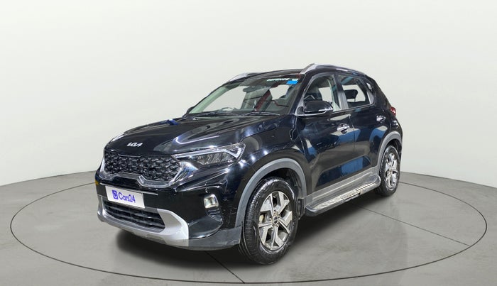 2021 KIA SONET HTX 1.0 IMT, Petrol, Manual, 27,603 km, Left Front Diagonal