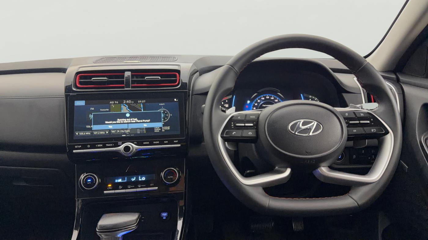 2023 Hyundai Creta SX (O) 1.5 Diesel AT Knight Edition, Diesel, Automatic, 72,509 km, Steering Wheel Close Up
