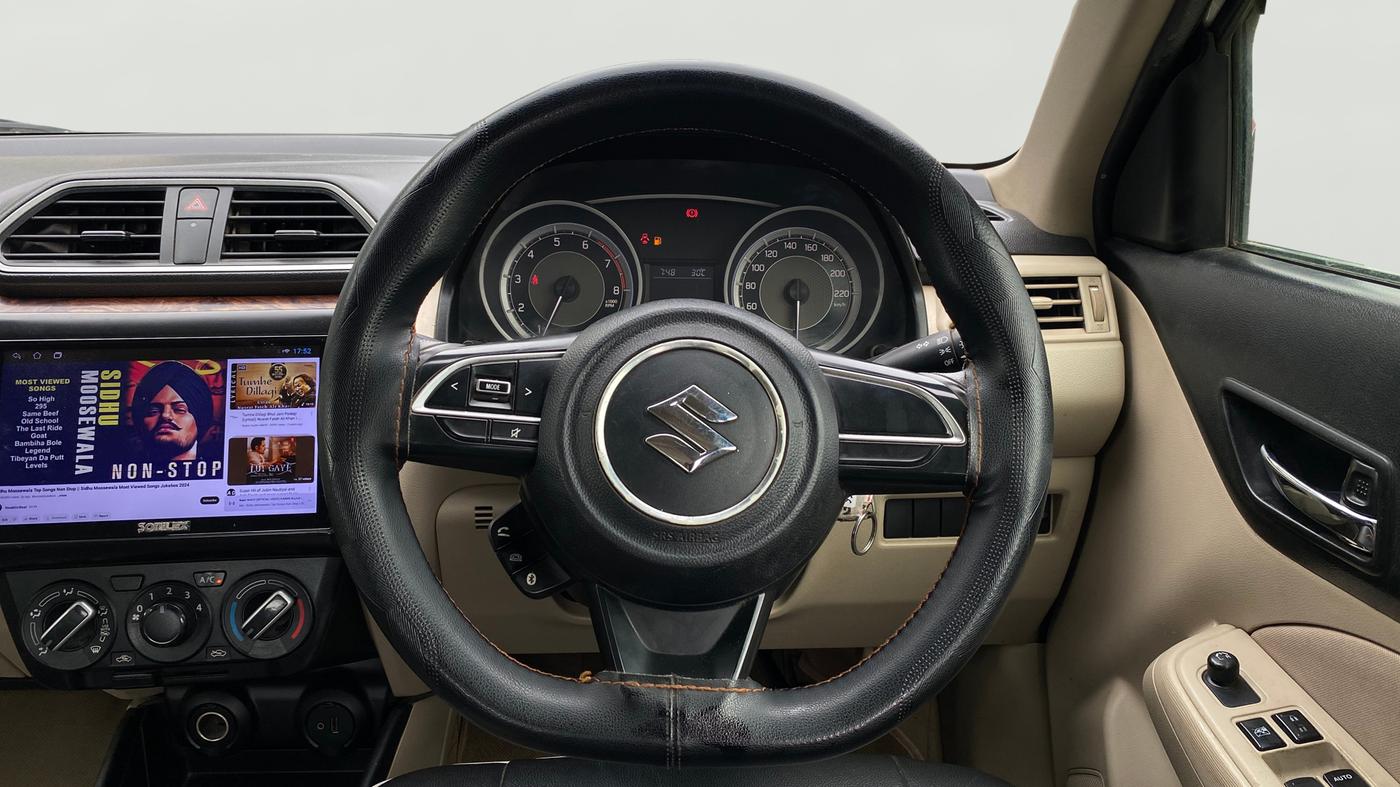 2018 Maruti Dzire VXI AMT, Petrol, Automatic, 81,203 km, Steering Wheel Close Up