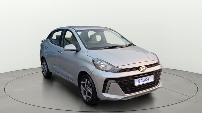 2024 Hyundai AURA SX 1.2 CNG, CNG, Manual, 56,216 km, Right Front Diagonal