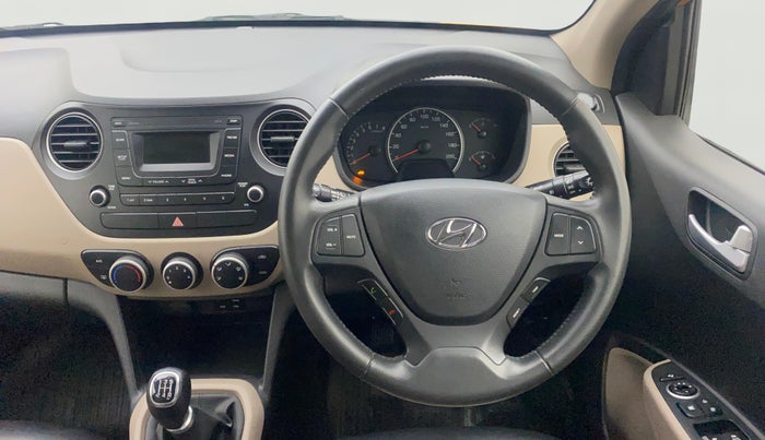 2016 Hyundai Grand i10 ASTA (O) 1.2 KAPPA VTVT, Petrol, Manual, 40,096 km, Steering Wheel Close Up