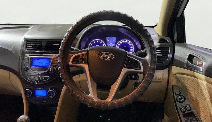 2012 Hyundai Verna FLUIDIC 1.6 VTVT SX, Petrol, Manual, 38,133 km, Steering Wheel Close Up