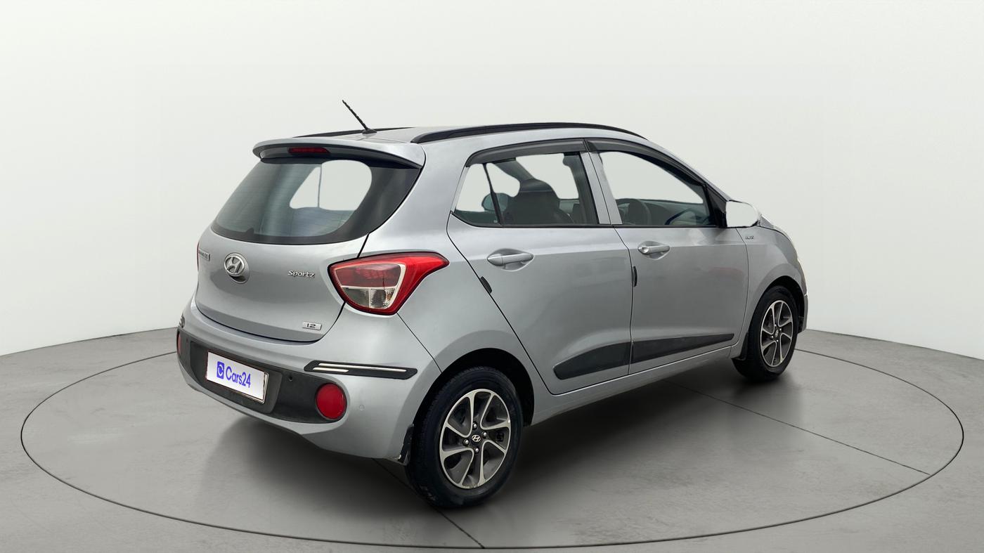 2019 Hyundai Grand i10 SPORTZ AT 1.2 KAPPA VTVT, Petrol, Automatic, 1,13,401 km, Right Back Diagonal