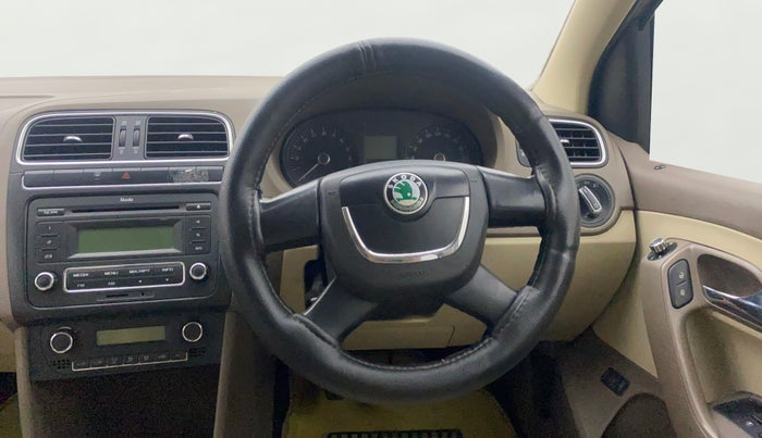 2012 Skoda Rapid ELEGANCE 1.6 TDI CR MT, Diesel, Manual, 99,273 km, Steering Wheel Close Up