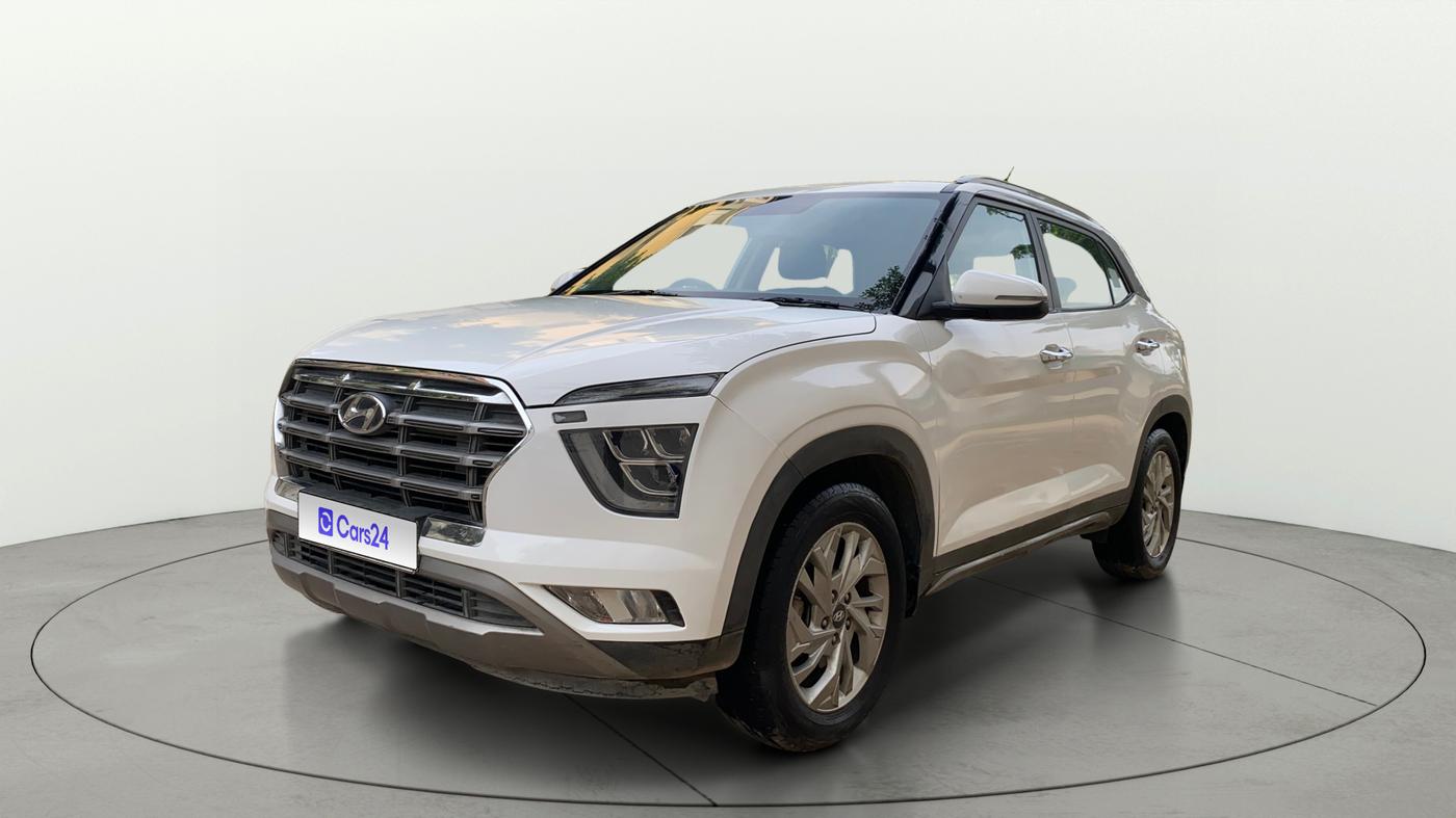 2021 Hyundai Creta SX IVT 1.5 PETROL, Petrol, Automatic, 84,756 km, Left Front Diagonal
