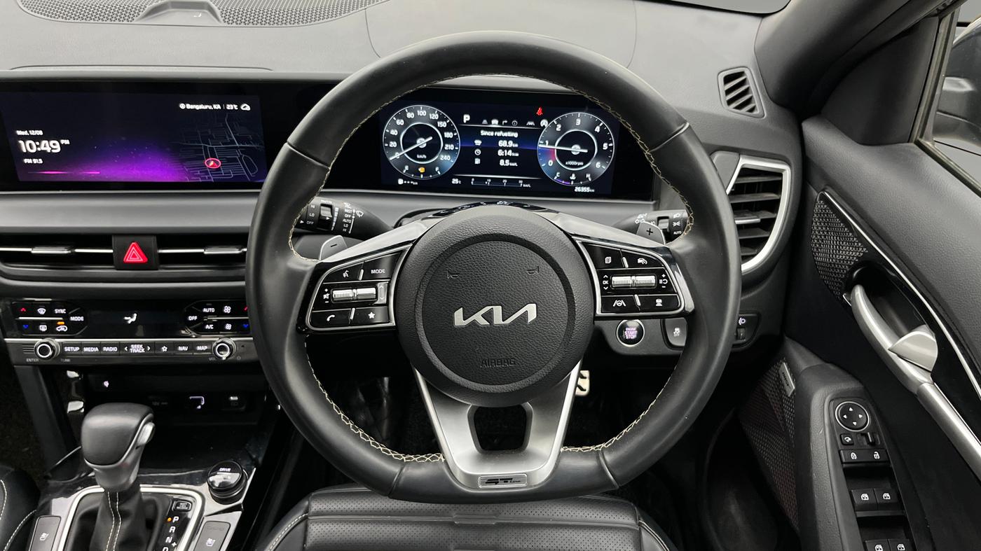 2023 KIA SELTOS GTX PLUS 1.5 DIESEL AT, Diesel, Automatic, 26,355 km, Steering Wheel Close Up