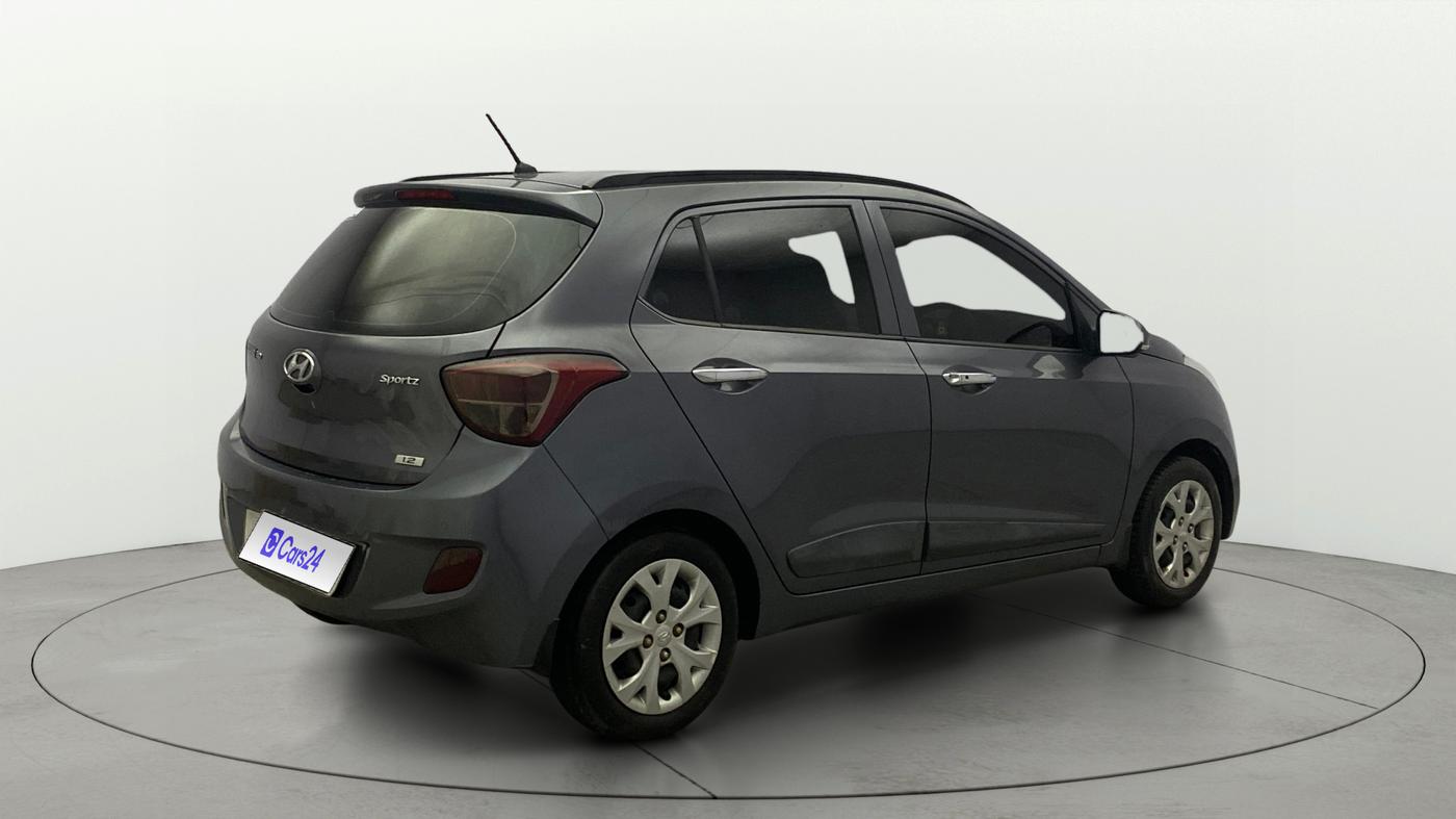 2014 Hyundai Grand i10 SPORTZ 1.2 KAPPA VTVT, CNG, Manual, 61,754 km, Right Back Diagonal