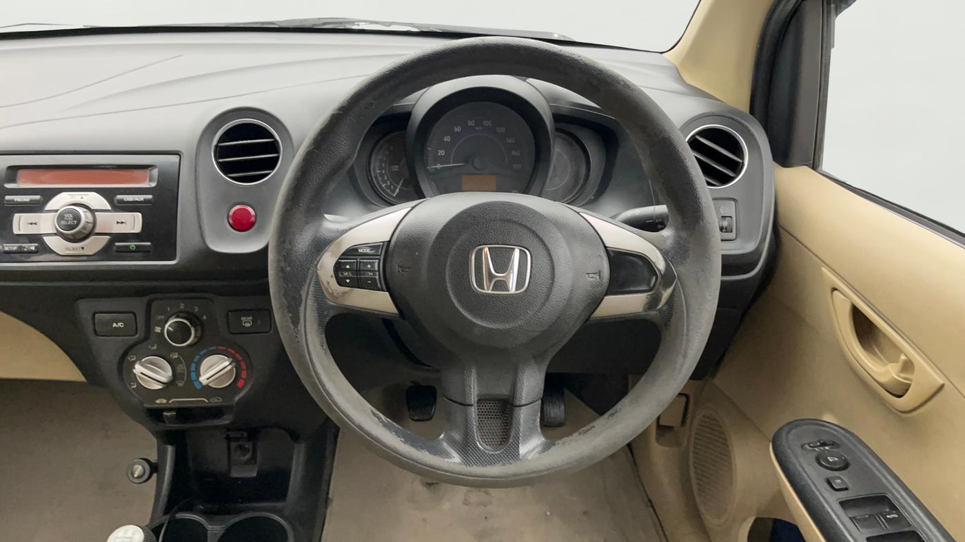 2014 Honda Brio S MT, Petrol, Manual, 83,405 km, Steering Wheel Close Up