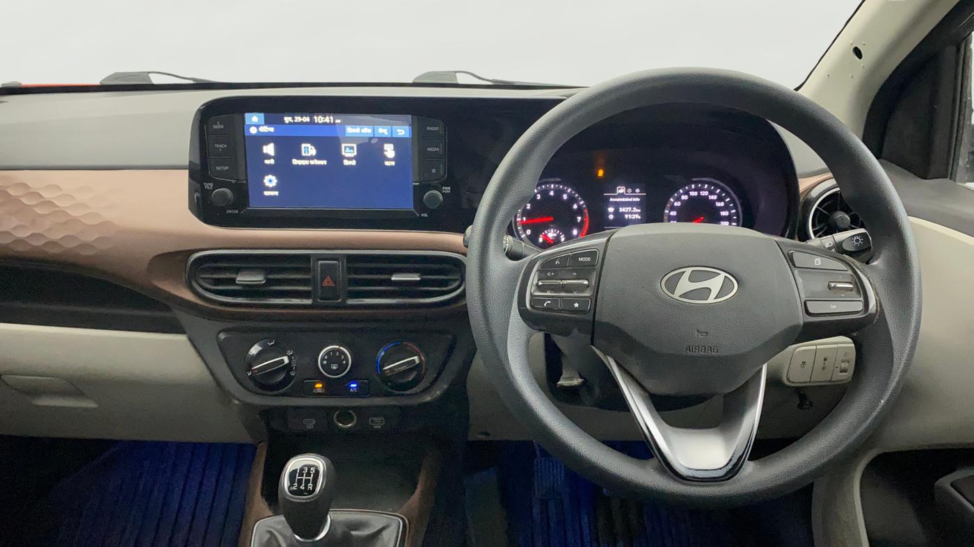 2023 Hyundai AURA SX 1.2 CNG, CNG, Manual, 78,218 km, Steering Wheel Close Up