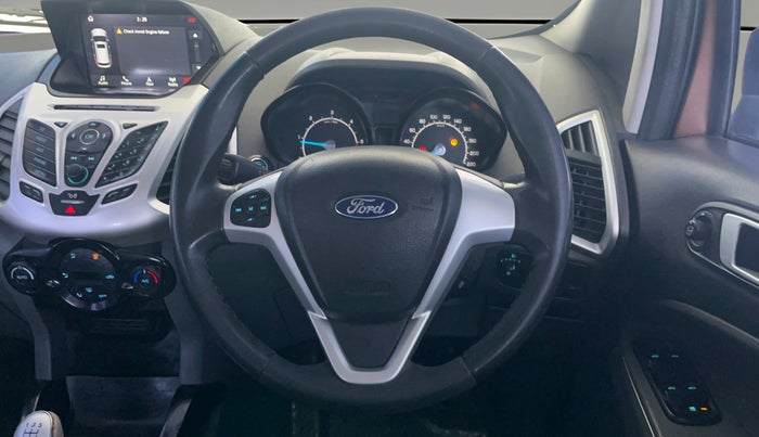 2017 Ford Ecosport TITANIUM 1.5L DIESEL, Diesel, Manual, 1,29,287 km, Steering Wheel Close Up