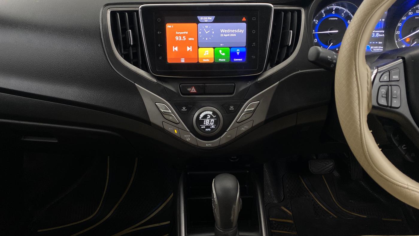 2021 Maruti Baleno ZETA CVT PETROL 1.2, Petrol, Automatic, 62,450 km, Air Conditioner