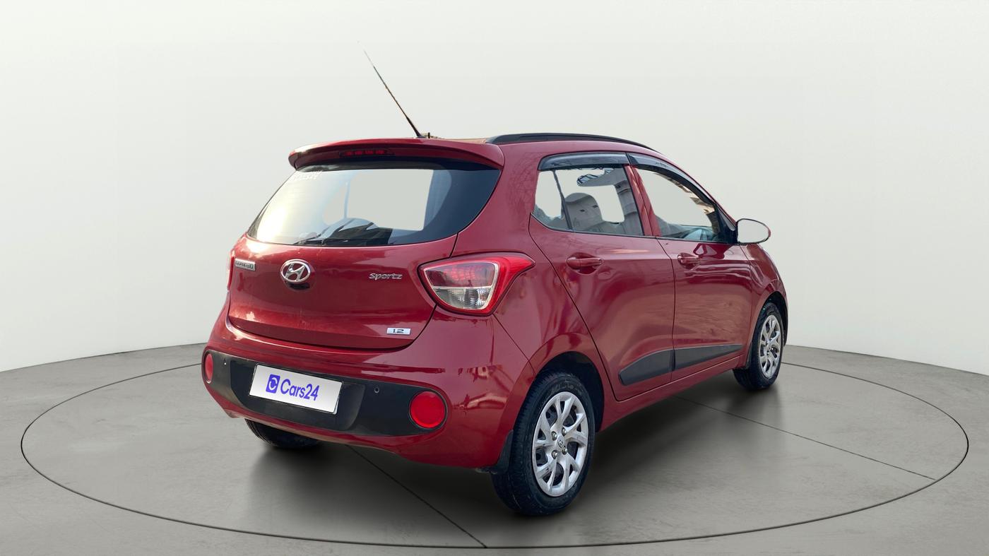 2019 Hyundai Grand i10 SPORTZ 1.2 KAPPA VTVT, Petrol, Manual, 71,563 km, Right Back Diagonal