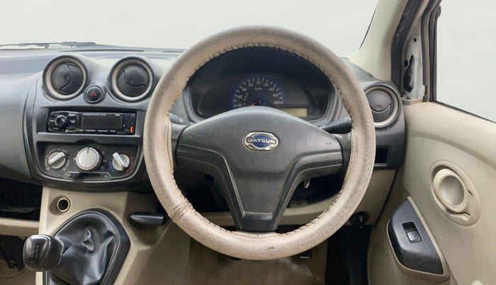 2017 Datsun Go Plus T, Petrol, Manual, 1,44,171 km, Steering Wheel Close Up