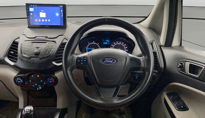 2017 Ford Ecosport TREND 1.5L DIESEL, Diesel, Manual, 1,22,815 km, Steering Wheel Close Up