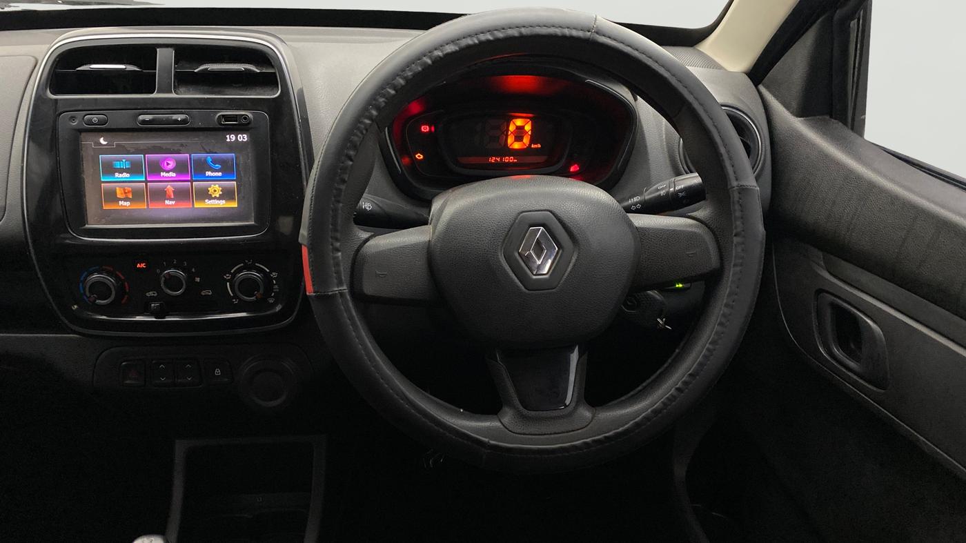 2018 Renault Kwid RXT 0.8, CNG, Manual, 1,24,087 km, Steering Wheel Close Up
