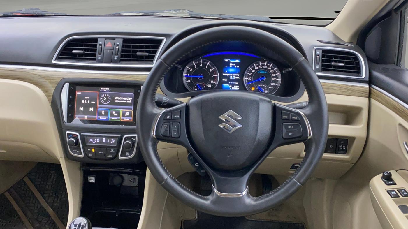 2021 Maruti Ciaz ALPHA 1.5 SHVS PETROL, Petrol, Manual, 64,679 km, Steering Wheel Close Up