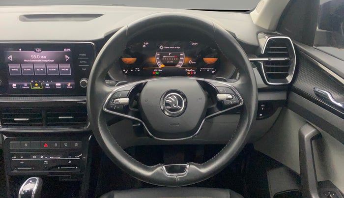 2023 Skoda KUSHAQ STYLE 1.0L TSI AT, Petrol, Automatic, 17,978 km, Steering Wheel Close Up