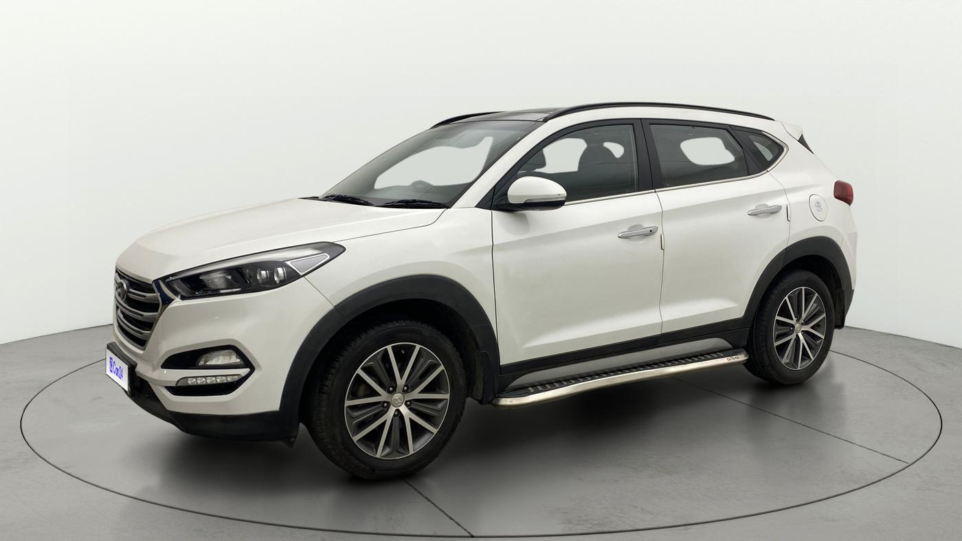2019 Hyundai Tucson GLS 2WD AT PETROL, Petrol, Automatic, 79,823 km, Left Front Diagonal