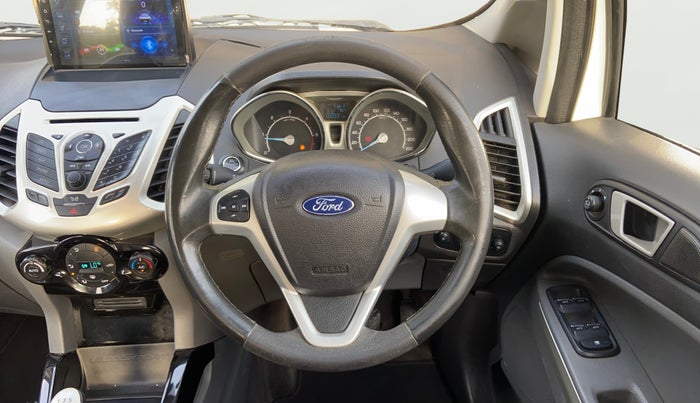 2017 Ford Ecosport TITANIUM 1.5L DIESEL, Diesel, Manual, 1,03,372 km, Steering Wheel Close Up