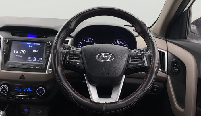 2018 Hyundai Creta SX 1.6 PETROL, Petrol, Manual, 1,10,316 km, Steering Wheel Close Up
